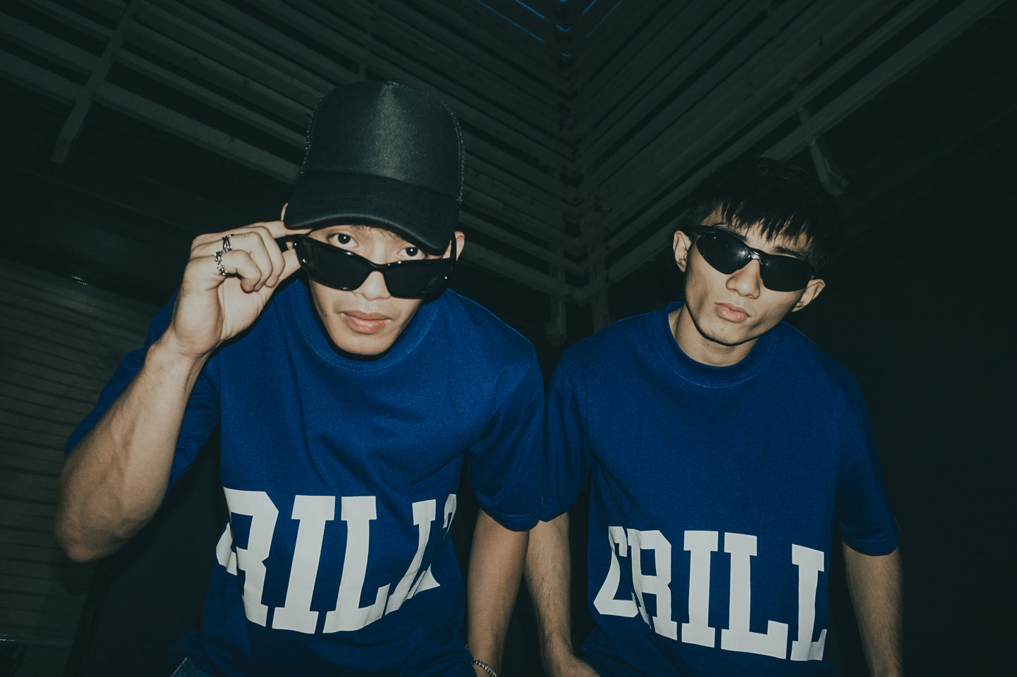 BIG CRLLZ Graphic Tees in Royal Blue