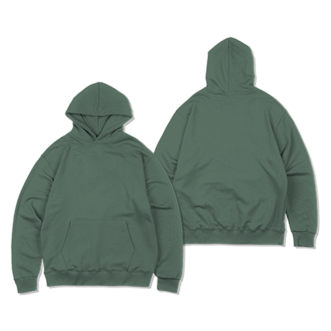 CRLLZ "ICY FIT" Heavyweight Classic Plain Hoodie