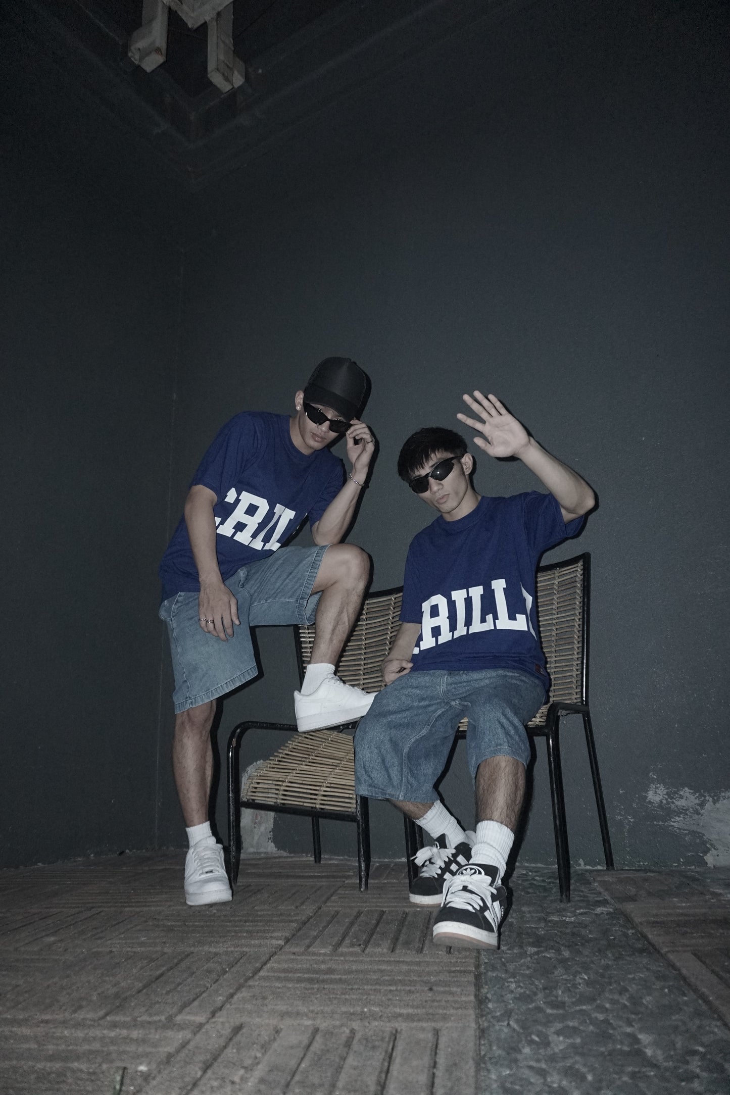 BIG CRLLZ Graphic Tees in Royal Blue