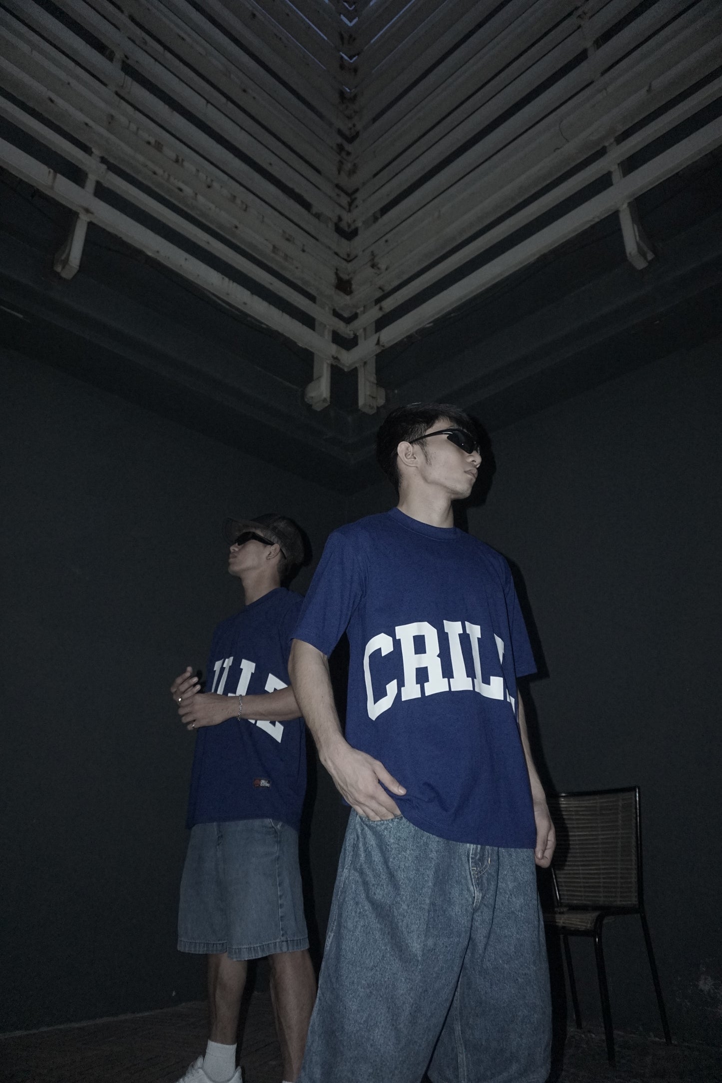 BIG CRLLZ Graphic Tees in Royal Blue