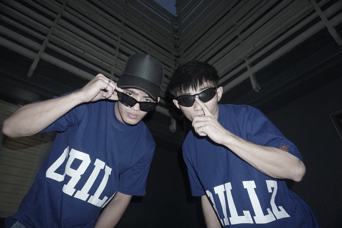 BIG CRLLZ Graphic Tees in Royal Blue