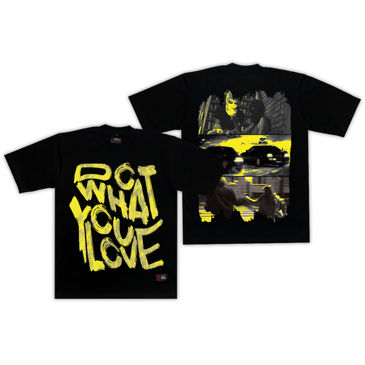 CRLLZ "Yellow Dream" Graphic Tees in Black